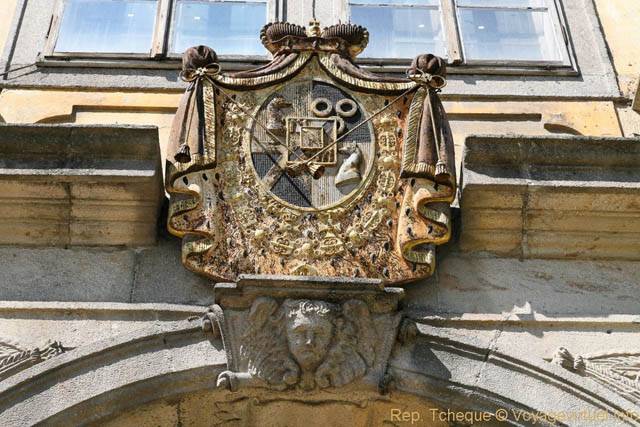 Le fronton de l'Abbaye de Kladruby - Praga, Repubblica Ceca