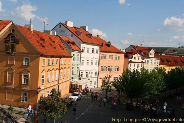 Placette vue d'en-haut, Na Kampe, Malá Strana - Praga, Repubblica Ceca