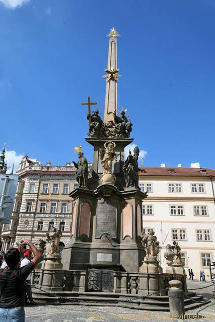 Malostranské, vieille ville, la grande colonne de la peste, Malá Strana - Praga, Repubblica Ceca