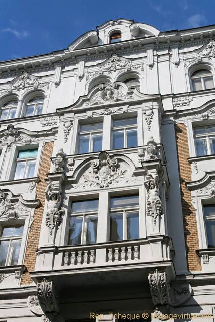 Façade au-dessus du Blue, 6 Melantrichova - Praga, Repubblica Ceca