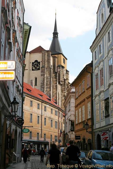 Un clocher et une horloge, Melantrichova Mutsku - Praga, Repubblica Ceca