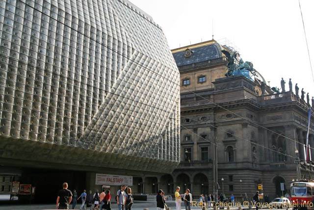 Národní, Nova Scena Divadlo, effet architectural - Praga, Repubblica Ceca