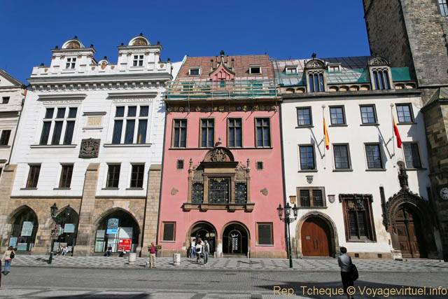 Ancien Hôtel de ville, détail de façade, (Staroměstské náměstí) - Praga, Repubblica Ceca