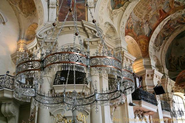 Lustre en argent, Église Saint-Nicolas (Kostel sv. Mikuláše), Vieille ville (Staroměstské náměstí) - Praga, Repubblica Ceca