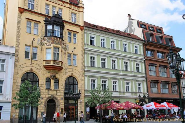 Ovocny Trh, des façades - Praga, Repubblica Ceca