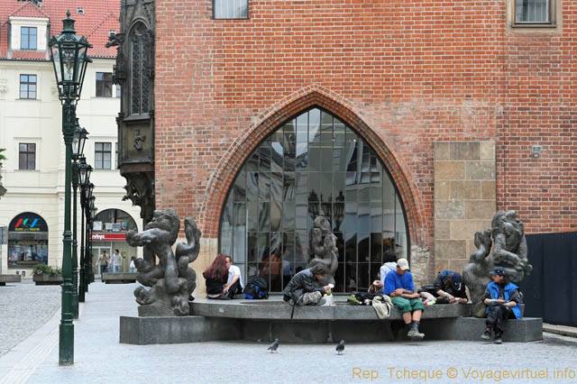 Ovocny Trh, fontaine et briques - Praga, Repubblica Ceca