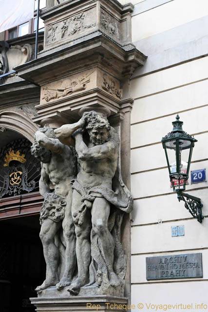 Palais Clam Gallas, Atlantes, Husova Prahy - Praga, Repubblica Ceca
