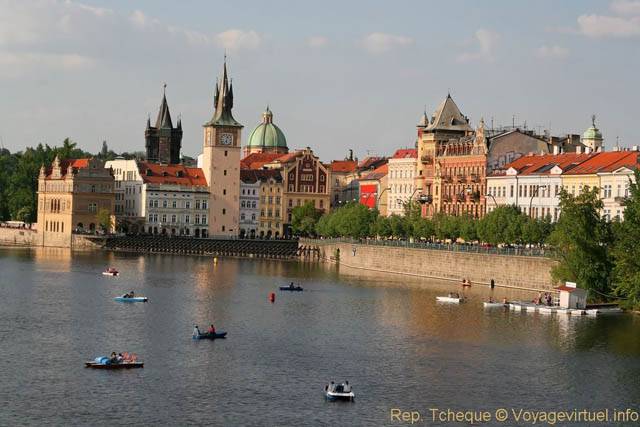 Panorama Karlovy Lazne Novotneho Lavka - Praga, Repubblica Ceca