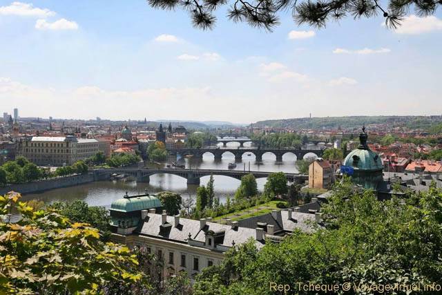 Point de vue depuis Letenske Sady - Praga, Repubblica Ceca