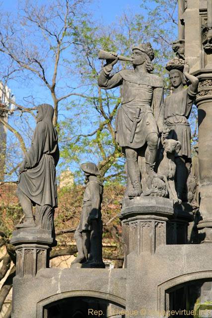 Monument de François Ier, gros plan, (Krannerova kašna), Smetanovo nábřeží - Praga, Repubblica Ceca