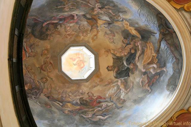 La fresque du dôme, basilique Saint-Georges, (Jiřský klášter) - Praga, Repubblica Ceca