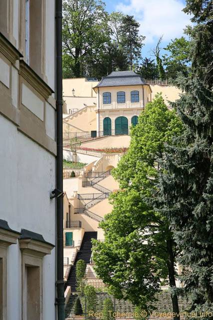 Valdstenjska, la maison du jardinier en haut des escaliers - Praga, Repubblica Ceca