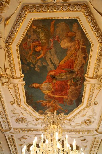 Plafond d'une salle de réception du Sénat, Palais Wallenstein - Praga, Repubblica Ceca