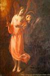 L'ange et le saint, peinture, Église Saint-Nicolas (Kostel sv. Mikuláše), Malá Strana, Praga, Repubblica Ceca.