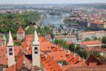 Panorama sur la ville depuis Saint Guy, Praga, Repubblica Ceca.
