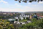 Point de vue depuis Letenske Sady, Praga, Repubblica Ceca.