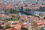Point de vue sur Stare Mesto depuis Saint Guy, Praga, Repubblica Ceca.