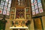 Saint Guy Cathédrale, rétable sculpté dans une chapelle, (Prazsky Hrad), Praga, Repubblica Ceca.