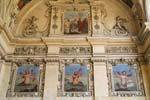 Peintures sur un mur de la Sala Terrena, Palais Wallenstein, Praga, Repubblica Ceca.