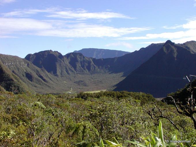Vulcano valle vista dal Palmiste - Riunione