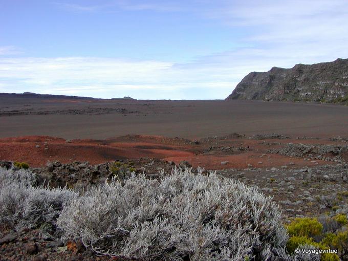 I colori del Bory caldera del cratere - Riunione