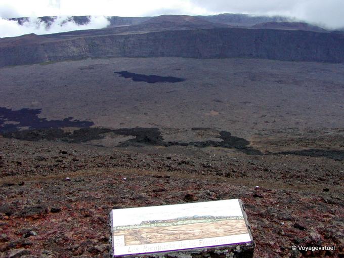 Le pareti dell'Inferno, Cratere Bory e caldera - Riunione