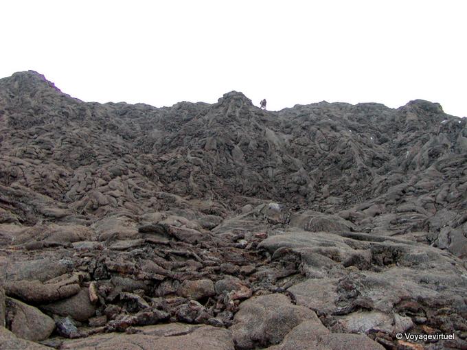 I meandri della lava nel cratere Bory - Riunione