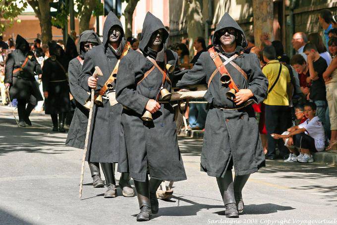 Nuoro, Festa del Redentore, minatori Barbagia - Sardegna