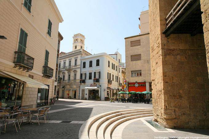 Oristano, Piazza Roma, vista posteriore - Sardegna