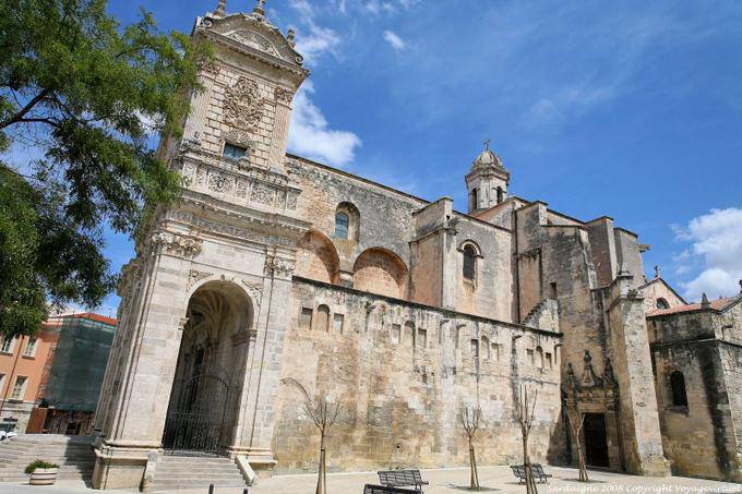 Sassari, la Cattedrale di San Nicola, vista laterale - Sardegna