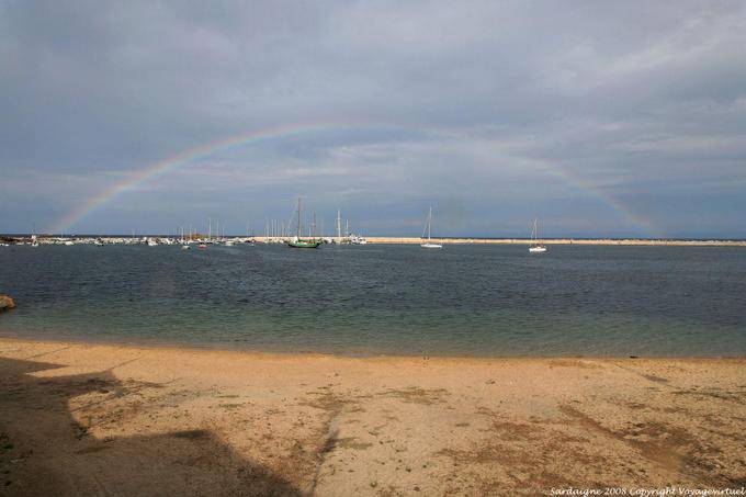 Stintino un arcobaleno sul mare - Sardegna