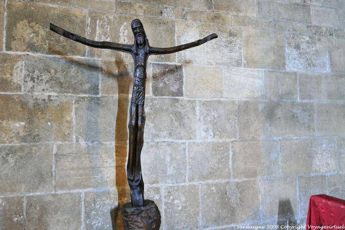 Thiesi Monastero Benedettino di San Pietro scultura Sorres Cristo - Sardegna