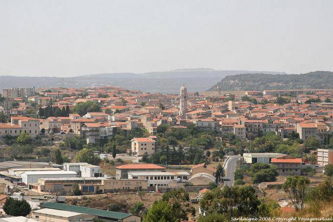 Thiesi, vista panoramica della città - Sardegna