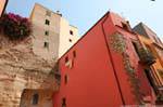 Bosa, via San Ignazio, battuta d'arresto costruzione, Sardegna.