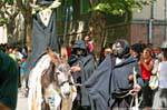 Nuoro, Festa del Redentore, sos Maimones di Onieri asino sorridente, Sardegna.