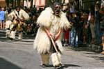 Nuoro, Festa del Redentore, sos Merdules Bezzos di Otzana, cappotto di montone, Sardegna.