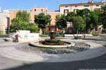 Fontana Nuoro in Piazza Vittorio Emanuele, Sardegna.
