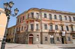 Oristano, Piazza Eleonora, Corrias palazzo, Sardegna.