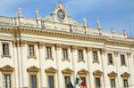 Sassari, Piazza Italia, Palazzo della Provincia, facciata primo piano, Sardegna.