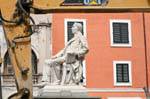 Sassari, la statua di Battisti, piazza Tola, Sardegna.