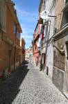 Sassari, aprendo la via Margherita di Castelvì, Sardegna.