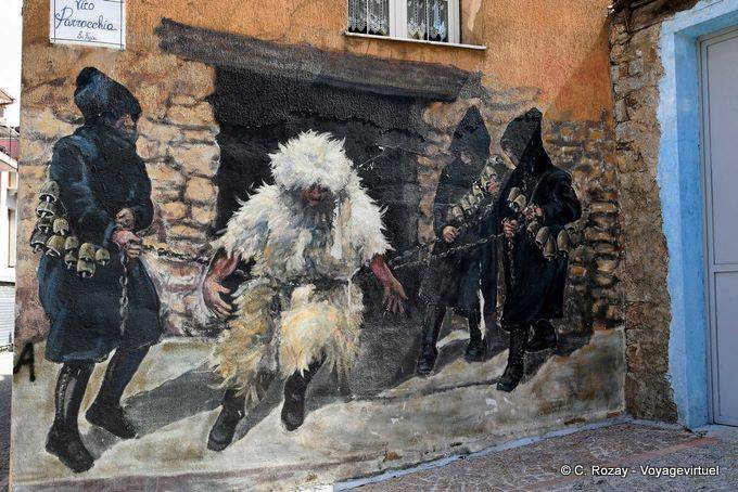 Fonni, murales Vico Parrochia - Sardegna