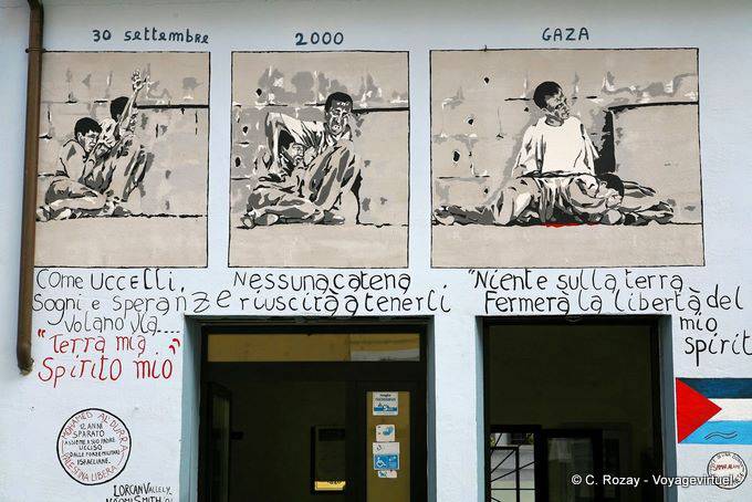 Orgosolo, Gaza, 30 settembre 2000, murale - Sardegna