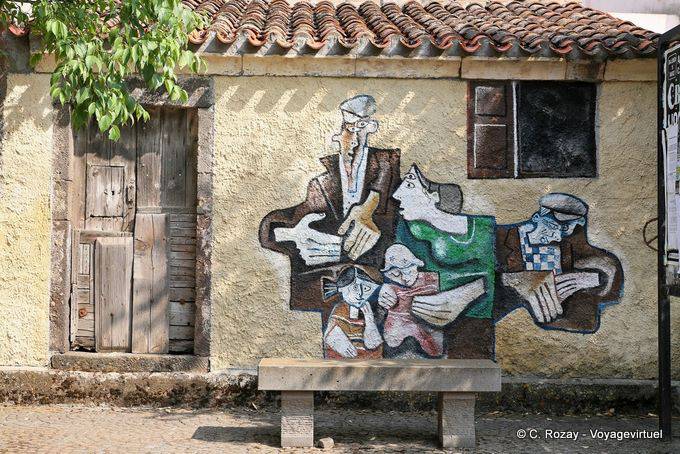 Tinnura, occhi negli occhi, la storia oculare, murale - Sardegna