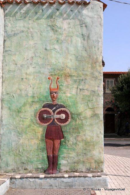 Tinnura, Piazza del Sole, pippo pippo roba, murale - Sardegna