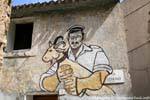 Orgosolo, il capraio, Via Tiziano, murale, Sardegna.