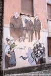 Orgosolo, socialisti, murale, Sardegna.