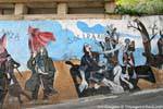 Orgosolo, Solidarietà, murale, Sardegna.