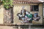 Tinnura, occhi negli occhi, la storia oculare, murale, Sardegna.