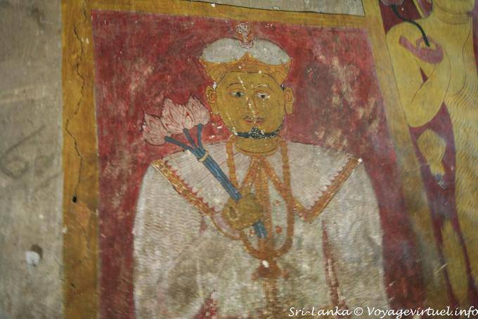 Capo del villaggio di rappresentanza che trasformò la grotta santuario, Dambulla - Ceylon Sri Lanka